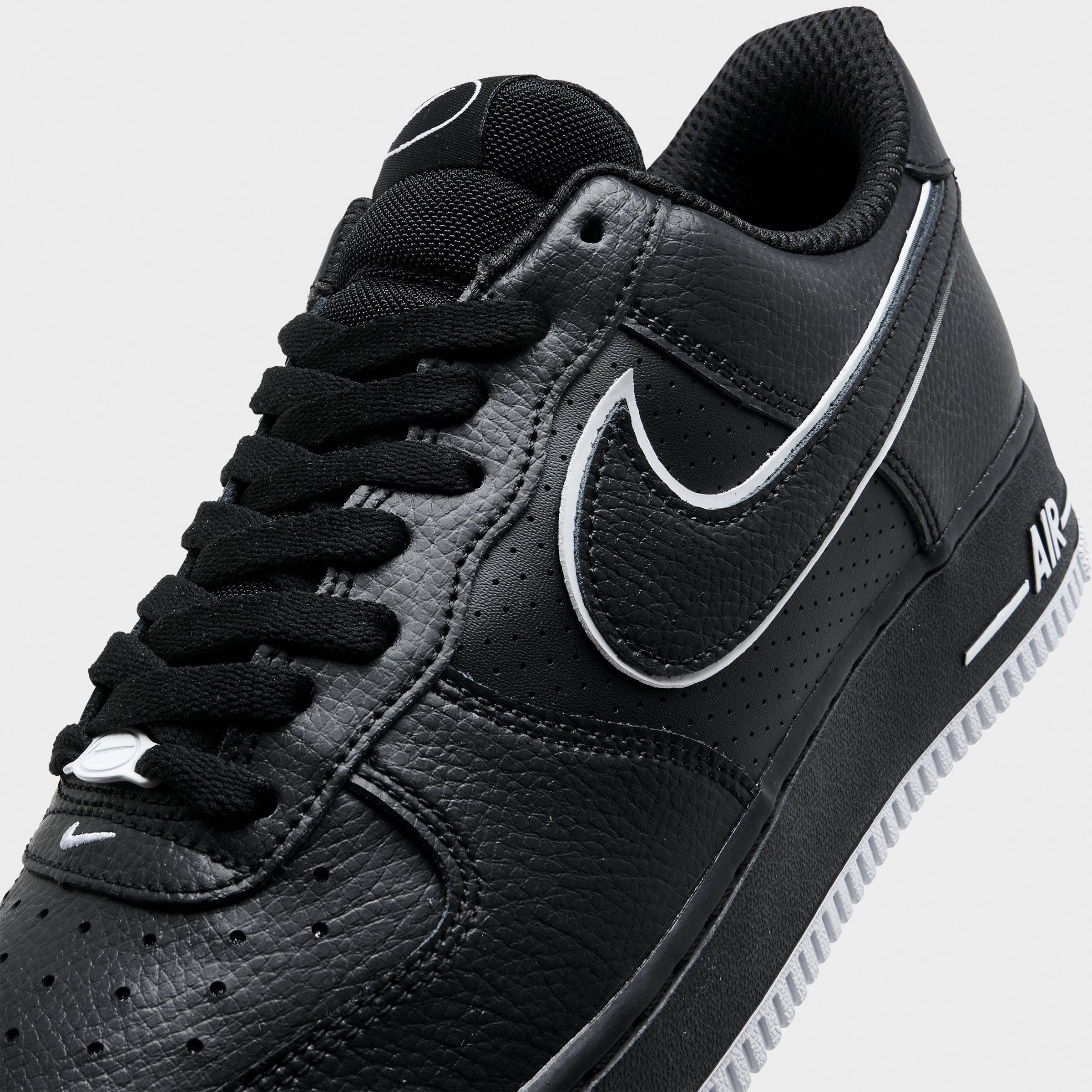 Men's Nithtke Air Force 1 '07 LV8 Casual Shoes - Part 4 - Black/White - Detail shot