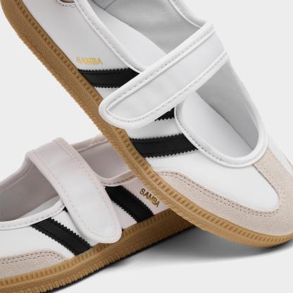 Women's adidas Originals Samba Jane Casual Shoes - Part 3 - Cloud White/Alumina/Core Black - Detail shot