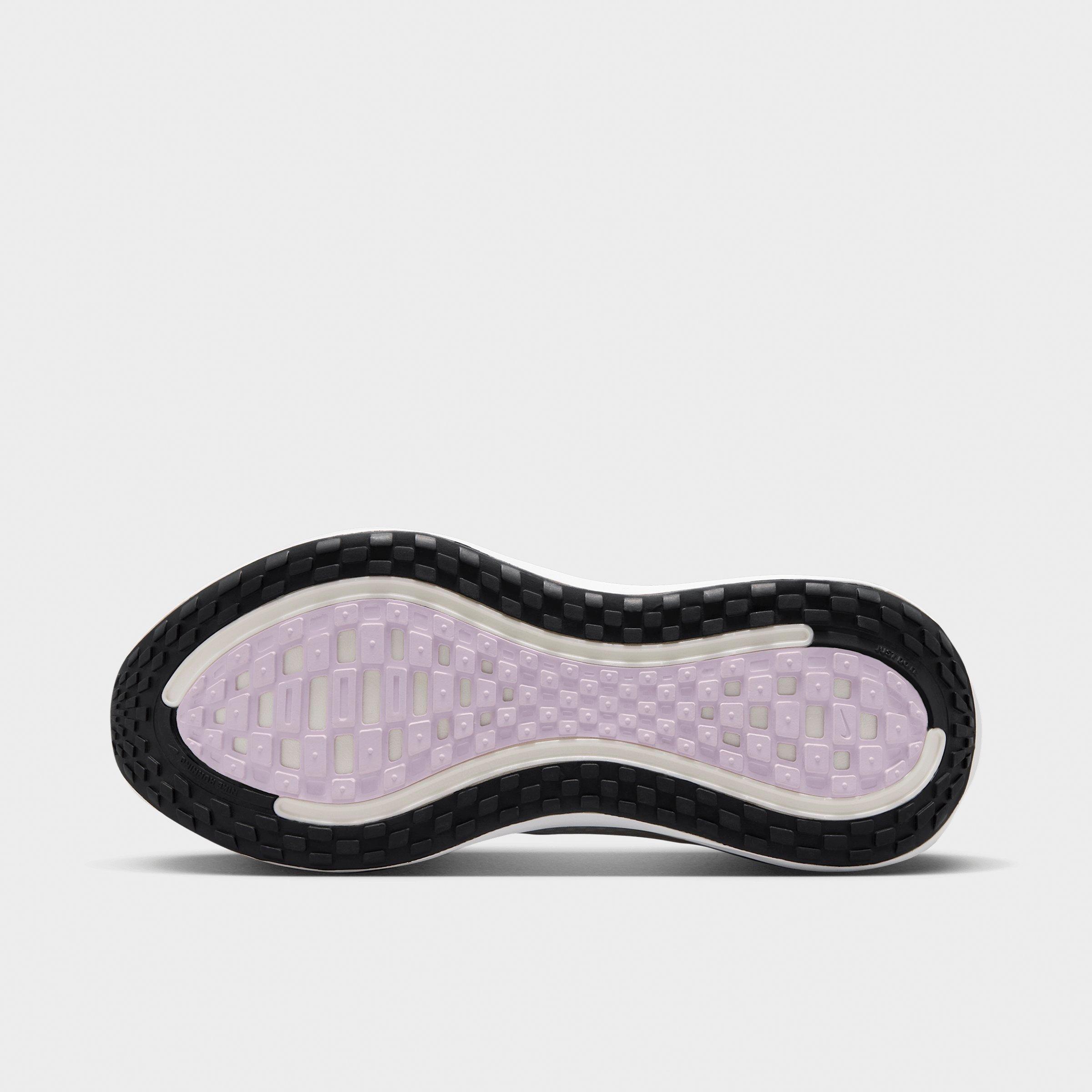 Women's Nithtke Vomero Plus Running Shoes - Part 2 - White/Bleached Lilac/Summit White/Metallic Silver - Bottom view