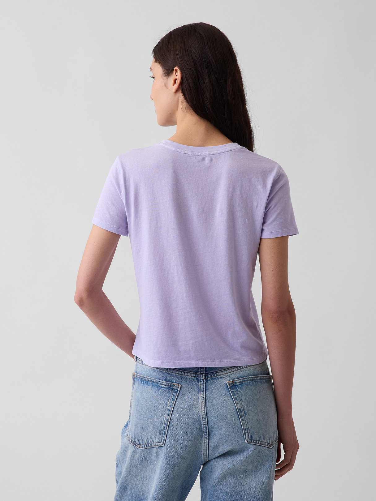 100% Cotton Authentic Shrunken T-Shirt - Dream purple