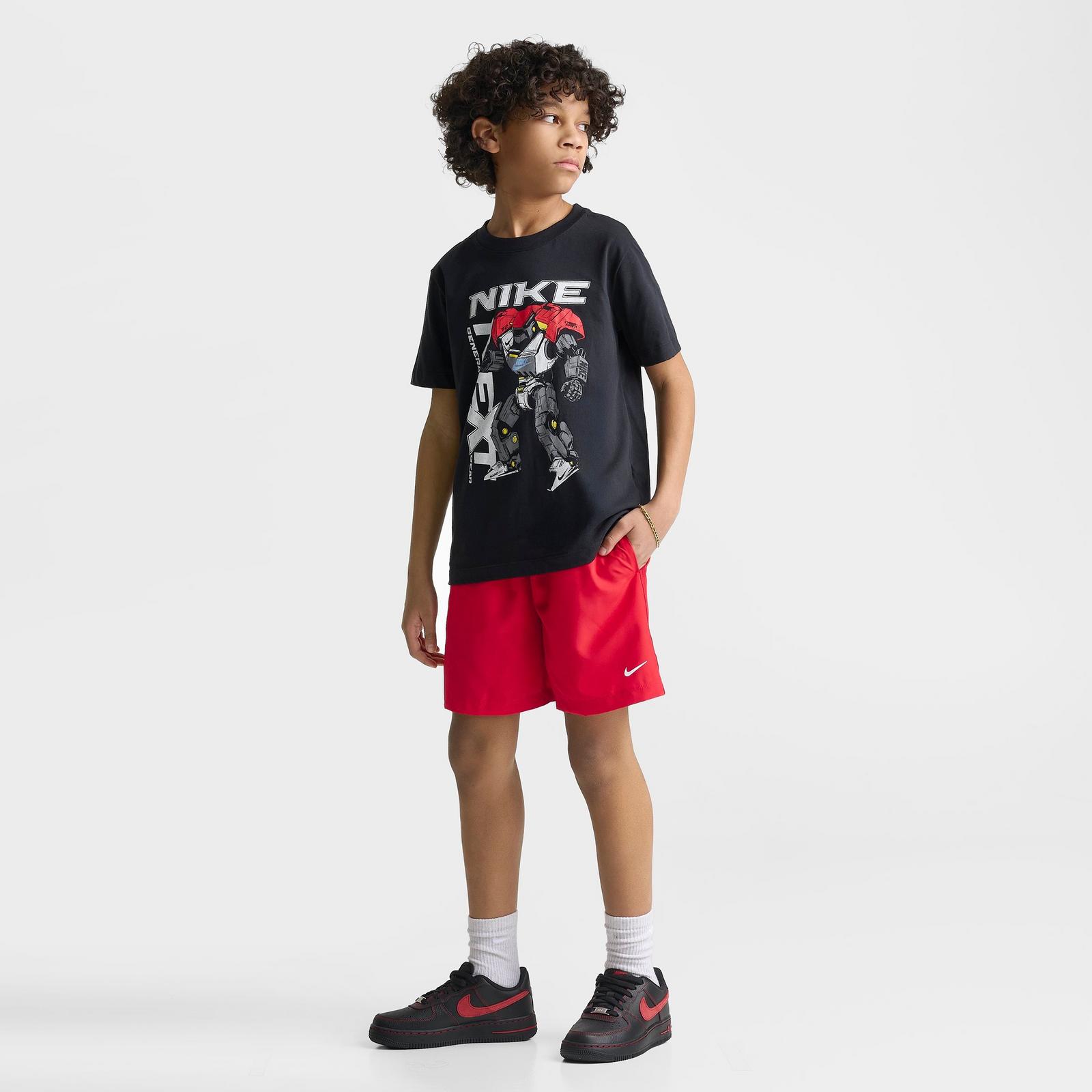 Big Kids' Nike Multi Dri-FIT Training Shorts - University Red/White