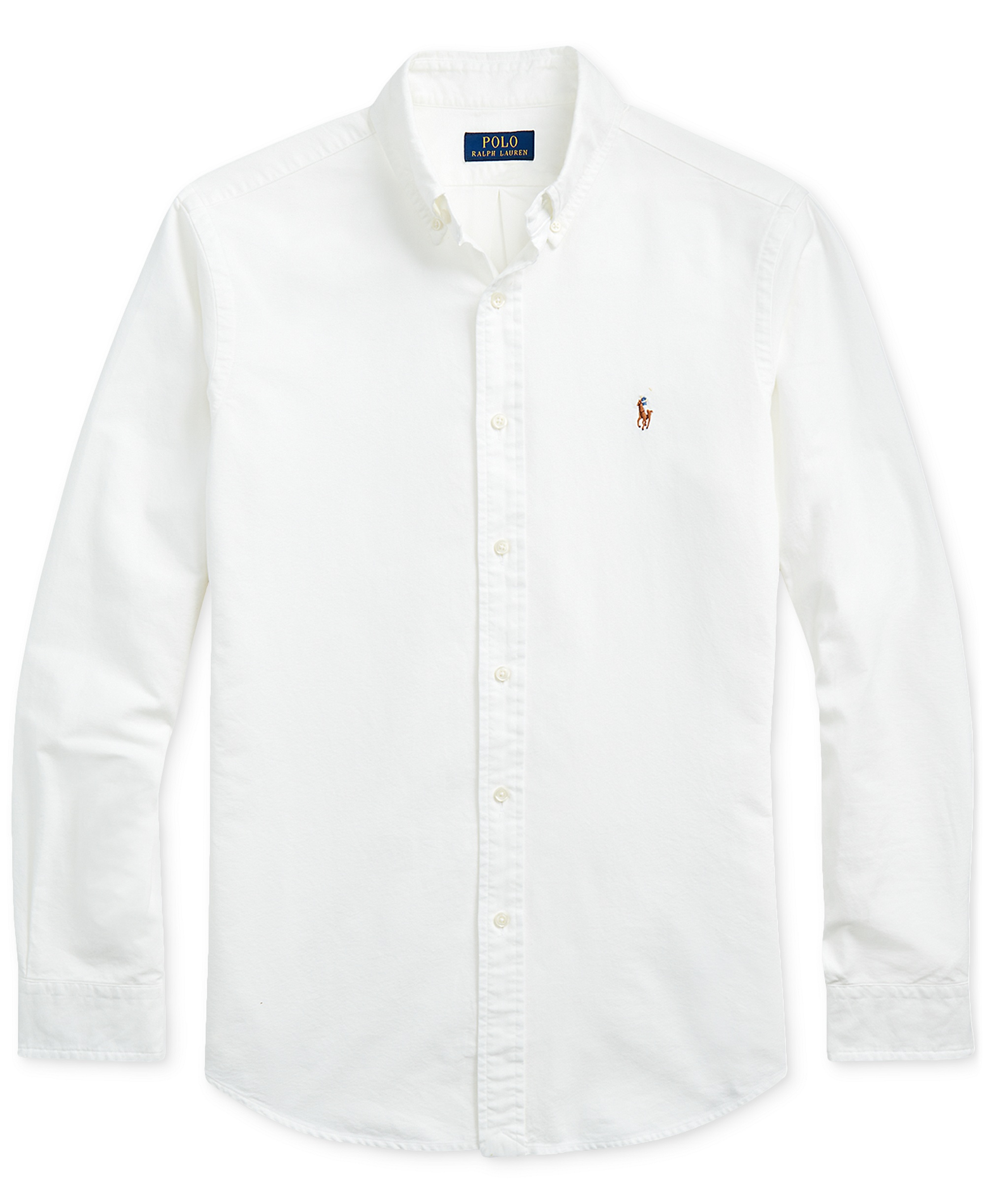 Polo Ralph Lauren Men's Classic-Fit Plaid Brushed Oxford Shirt - White