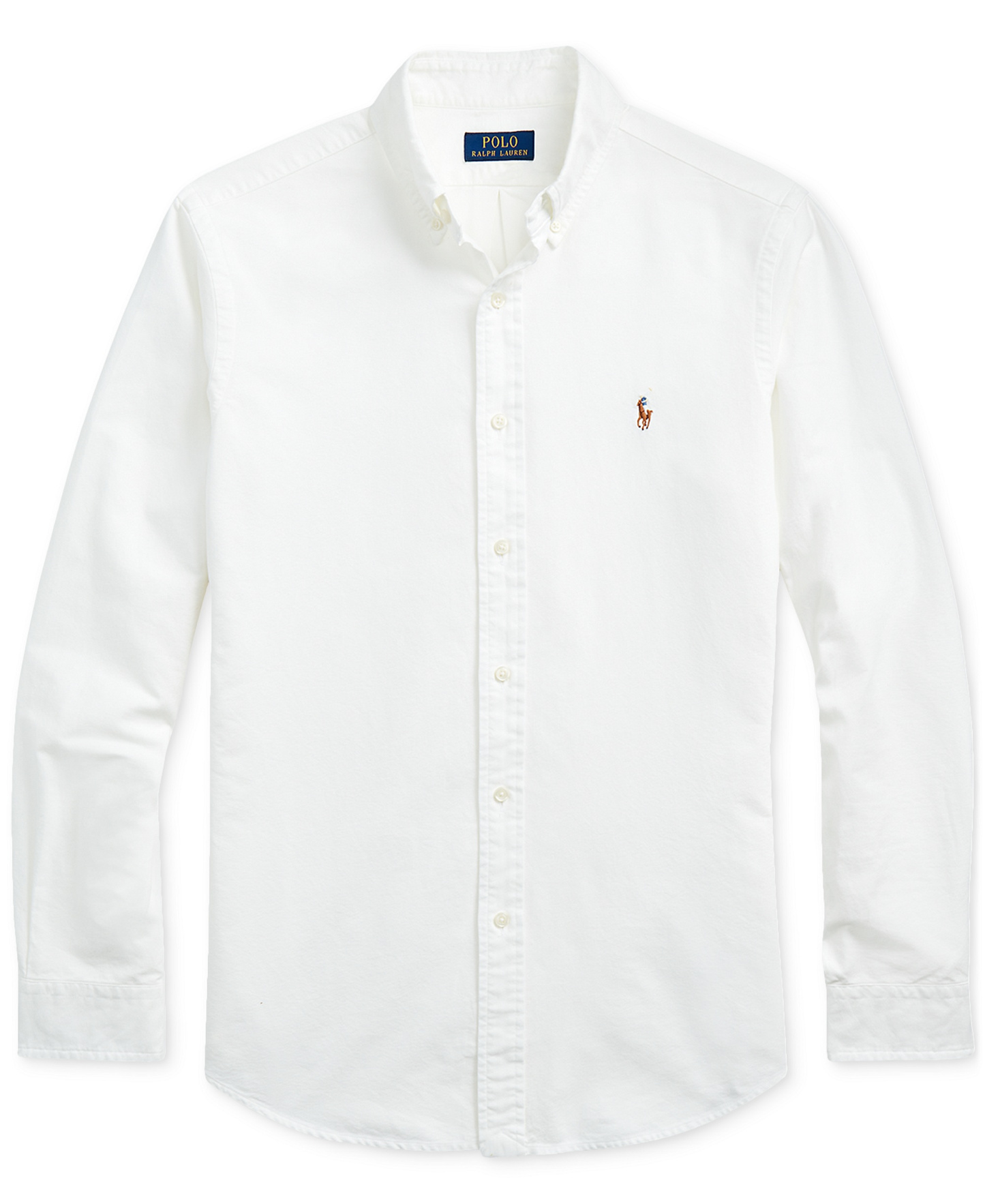 Polo Ralph Lauren Men's Classic-Fit Plaid Brushed Oxford Shirt - White
