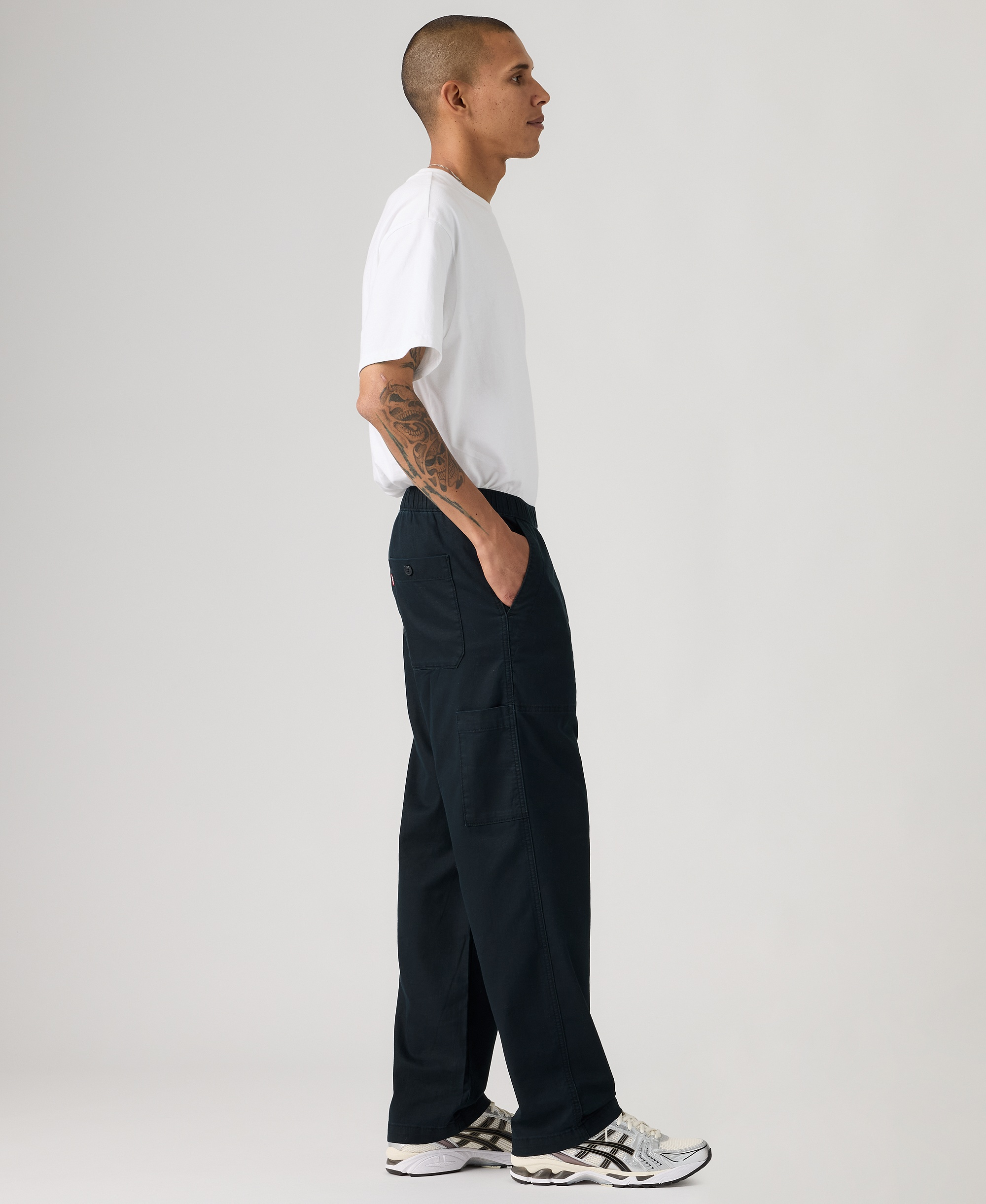 Levi's Men's Regular-Fit Linen Surplus Pants - Mineral Black