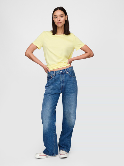 Organic Cotton VintageSoft T-Shirt - Pale banana yellow