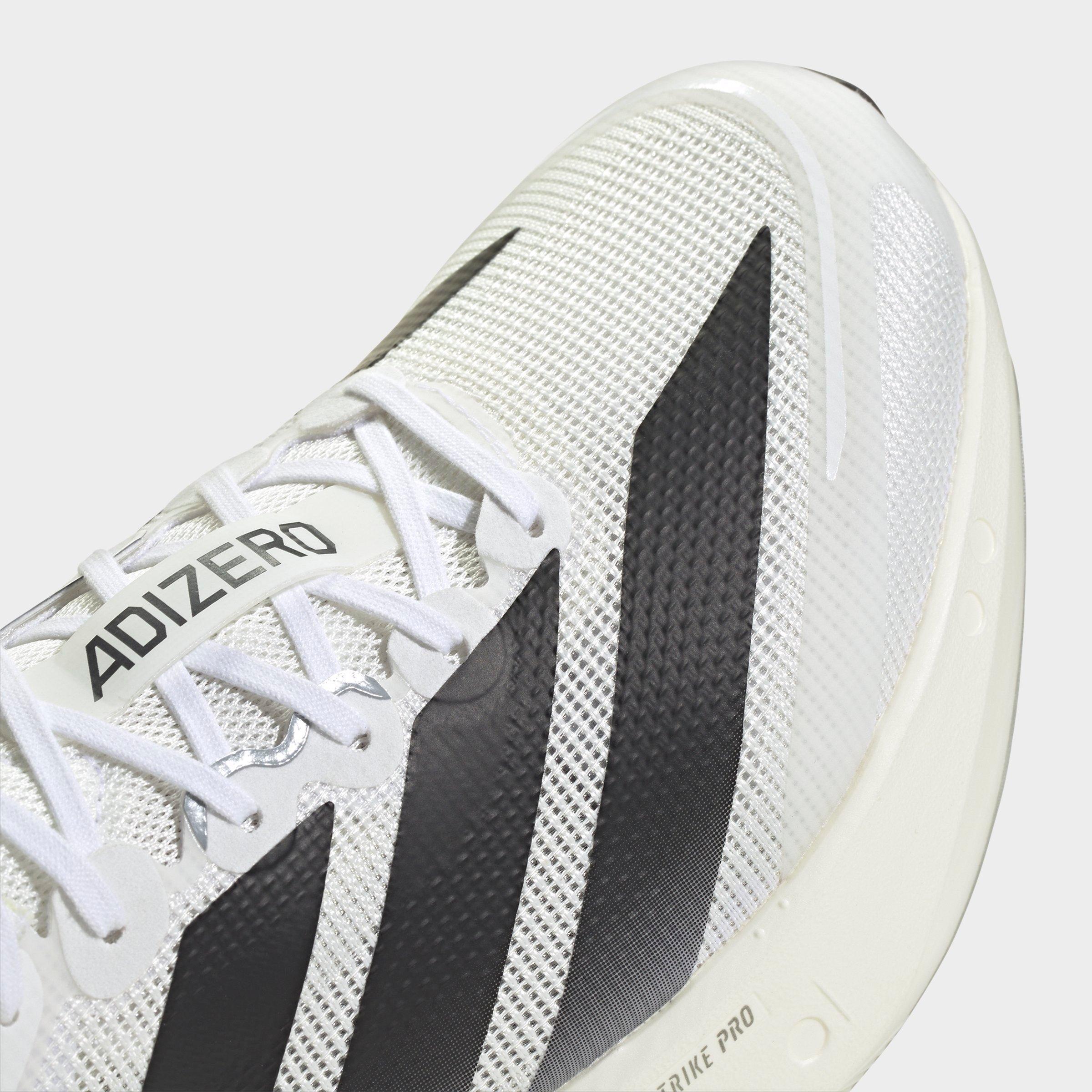 Men's adidas Adizero Boston 13 Running Shoes - White/Black/Dash Grey - Detail shot