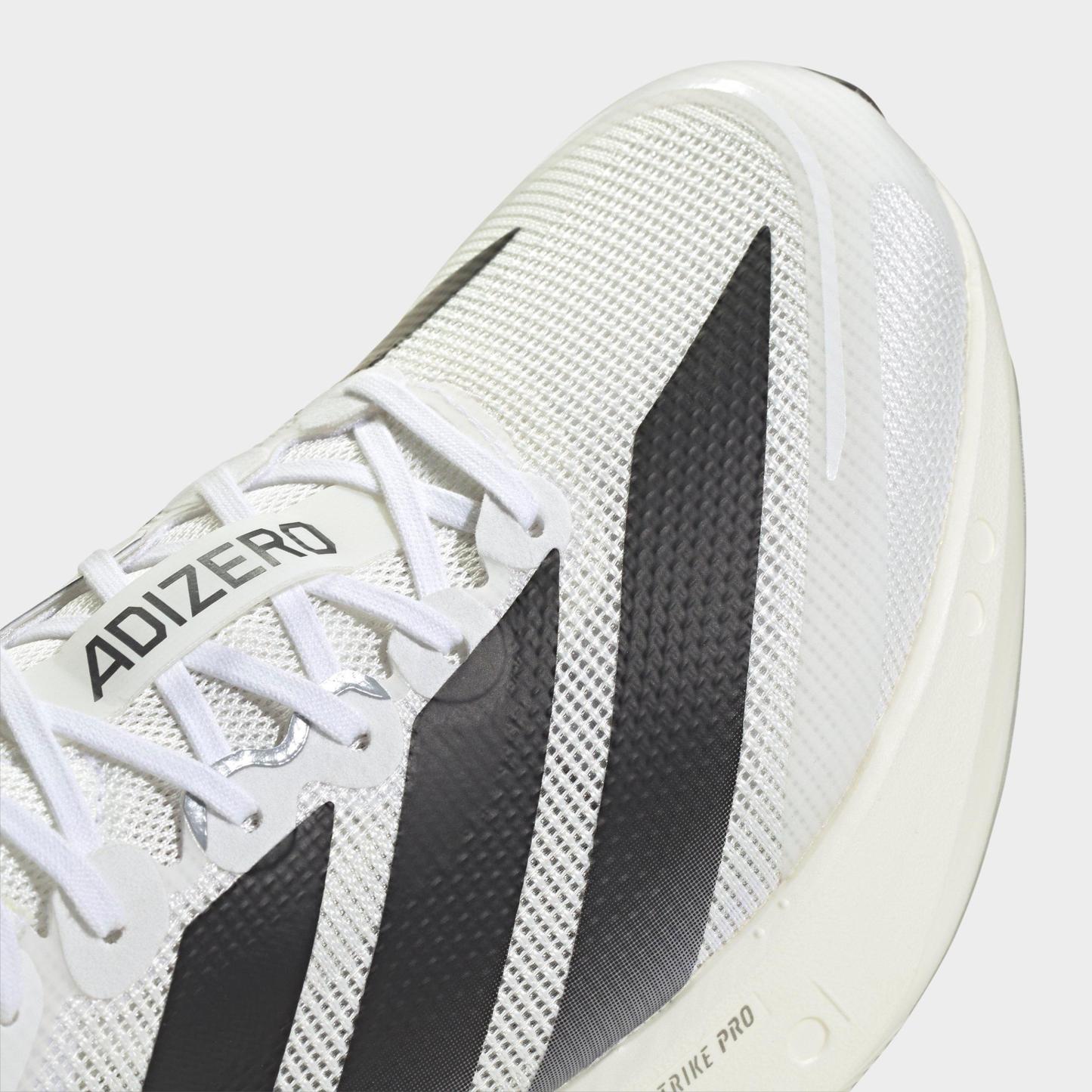 Men's adidas Adizero Boston 13 Running Shoes - White/Black/Dash Grey - Detail shot