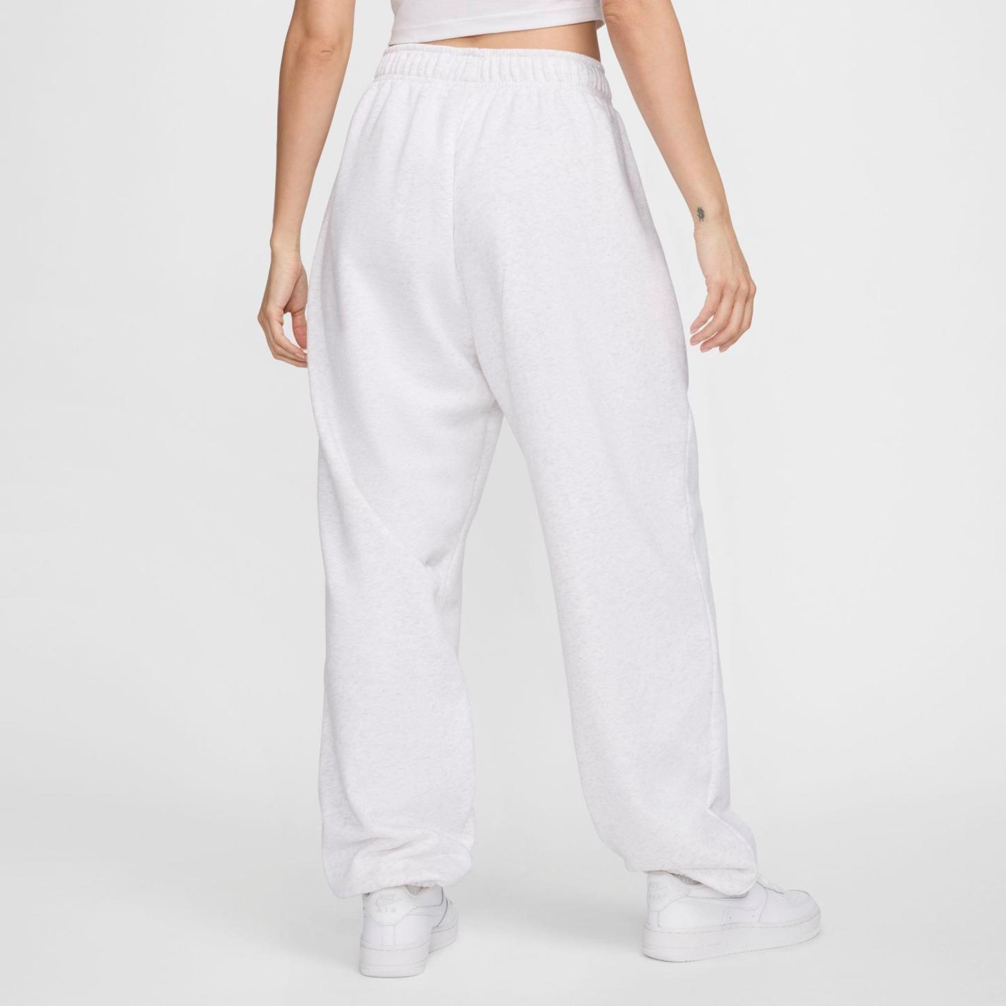 Women's Nithtke Sportswear Club Fleece Mid-Rise Oversized Sweatpants - Birch Heather/Black