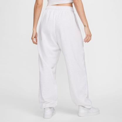 Women's Nithtke Sportswear Club Fleece Mid-Rise Oversized Sweatpants - Birch Heather/Black