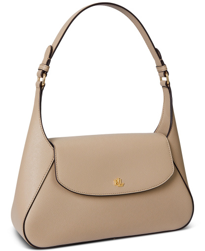 Lauren Ralph Lauren Schylar Small Slim Shoulder Bag - Birch Tan