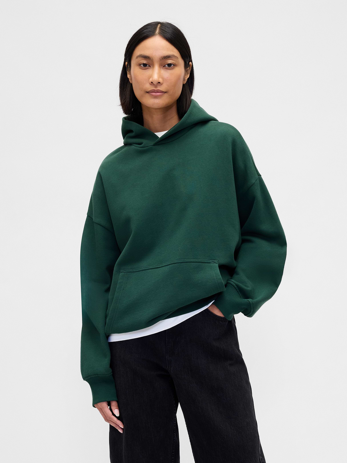 Adult Heavyweight Oversized Hoodie - deep hunter