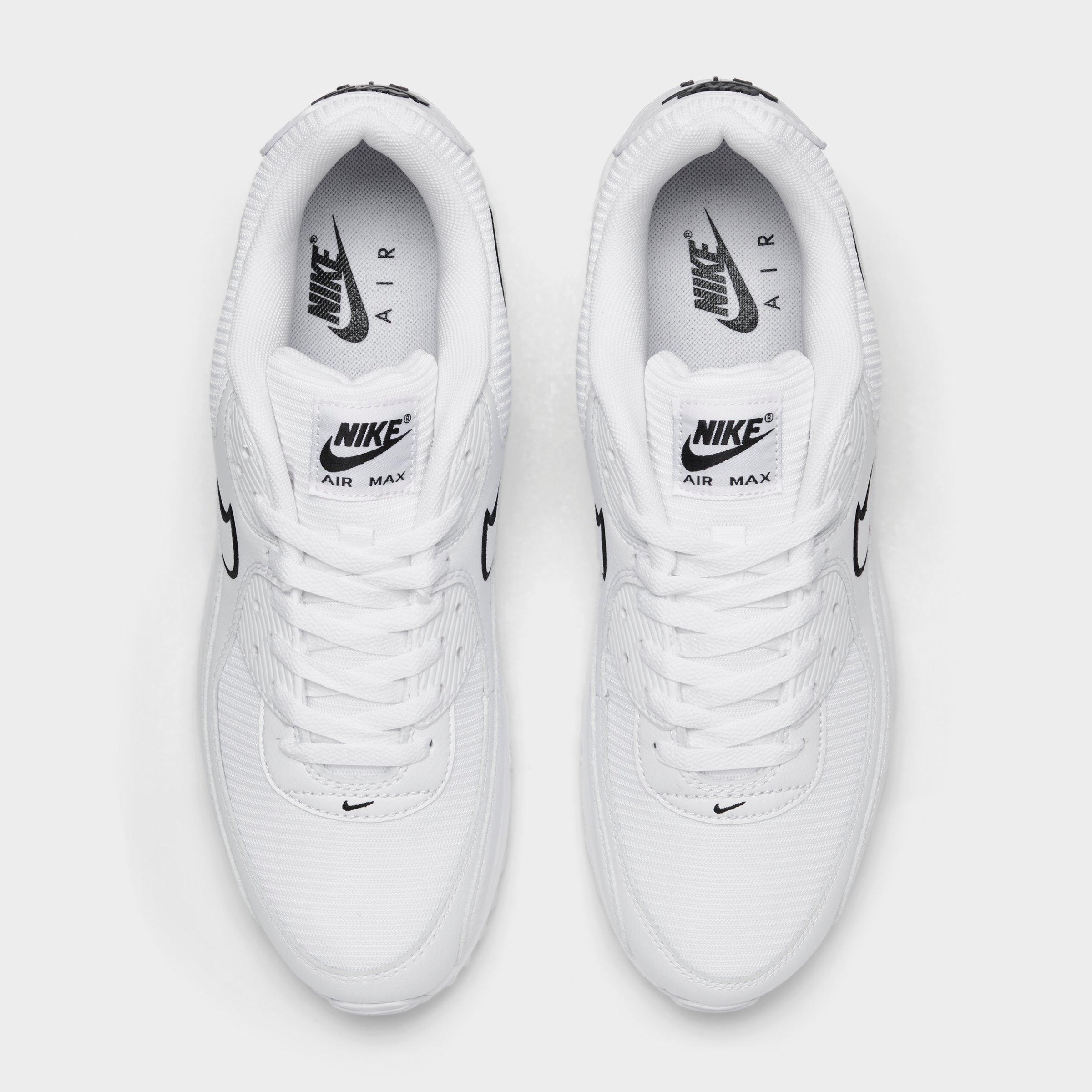 Men's Nithtke Air Max 90 Casual Shoes - Part 1 - White/Black - Top view