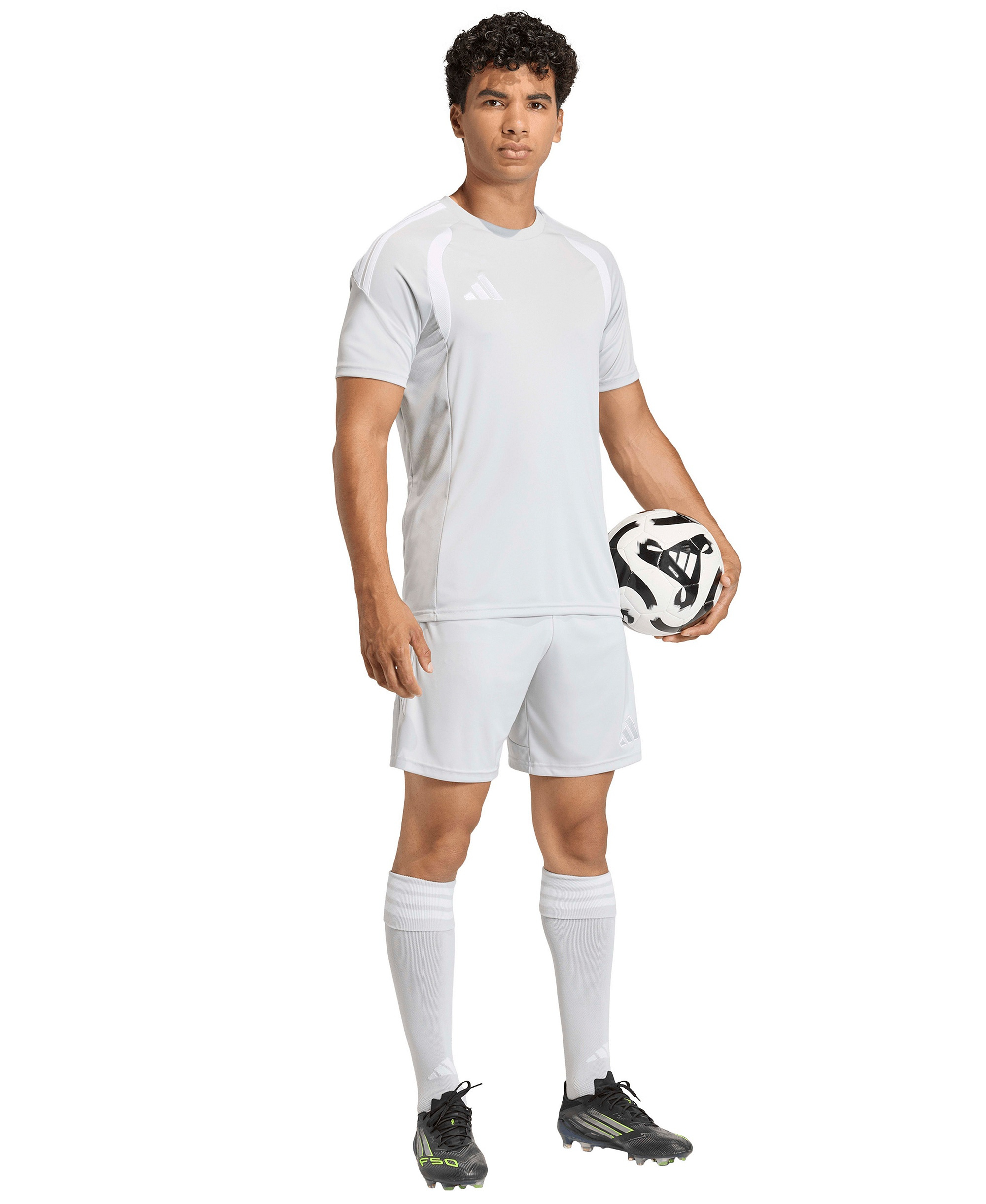 adidas Men's Tiro 26 League Jersey Crewneck T-Shirt - Lite Gray