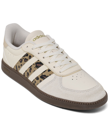 adidas Big Girls Break net Sleek Lifestyle Sneakers from Finish Line - White, Cardboard, Sand
