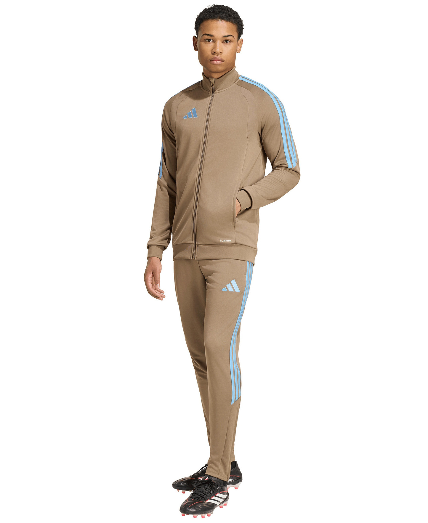 adidas Men's Tiro 26 League Zip-Front Training Jacket - Khaki Six