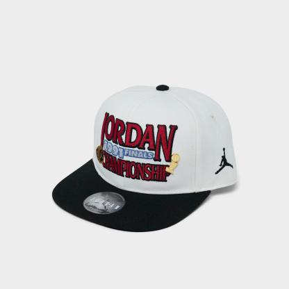 Jordan AJ6 1991 Finals Pro Snapback Hat - Pale Ivory/Black - view 5