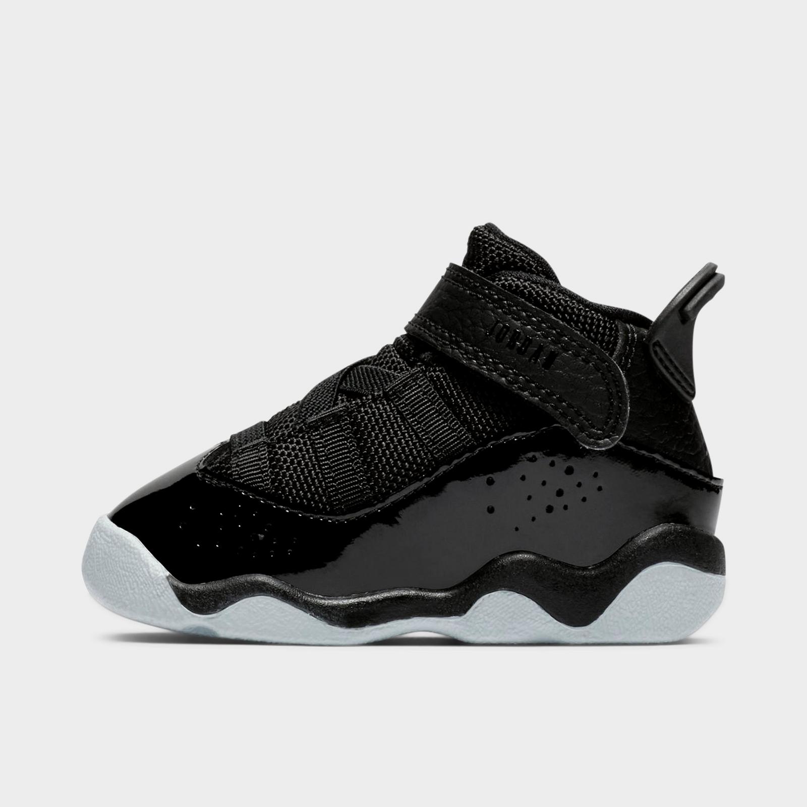 Kids' Toddler Air Jordan 6 Rings Basketball Shoes - Black/White - view 1