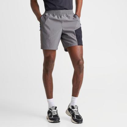 Men's New Balance Vision Woven Shorts - Grey/Black/Blue - view 3