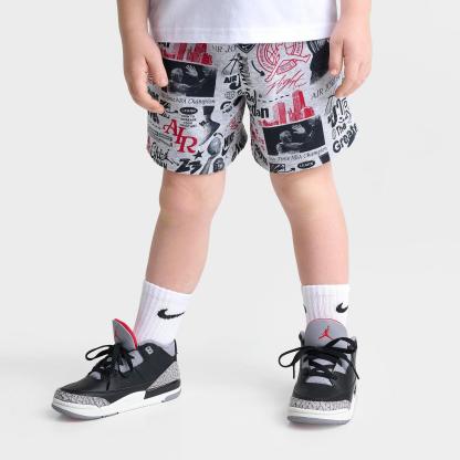 Kids' Toddler Jordan Sports Club T-Shirt and Shorts Set - White/Multi - view 4