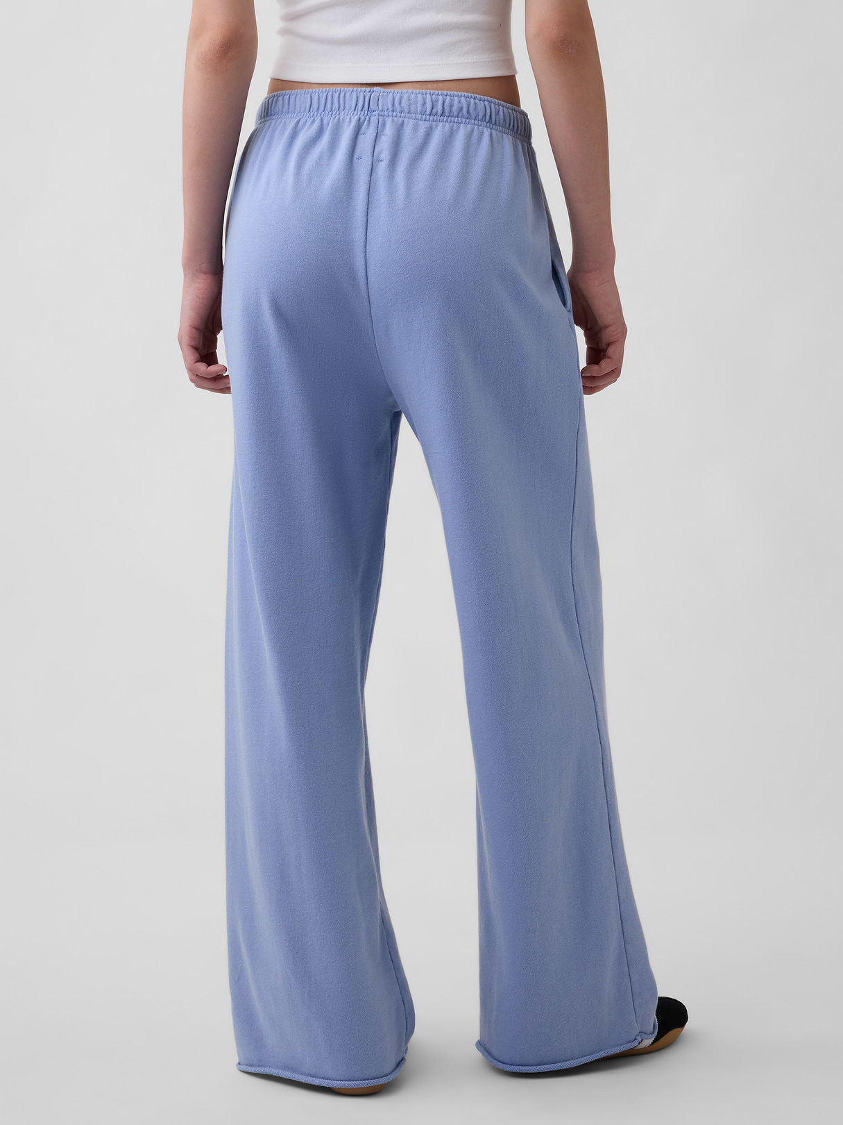 Mid Rise VintageSoft Terry Loose Sweatpants - Moonstone blue