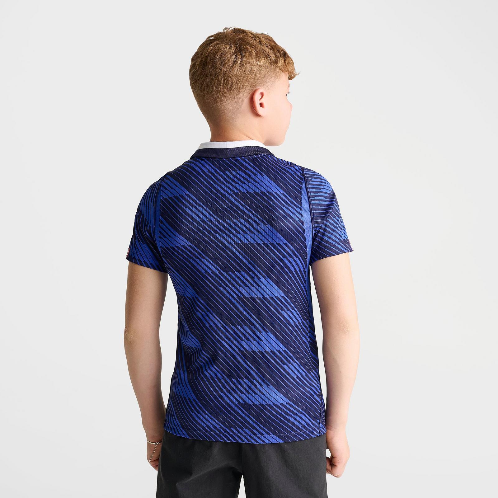 Big Kids' Nike France 26 Stadium Home Dri-FIT Replica Soccer Jersey - Game Royal/Metallic Copper