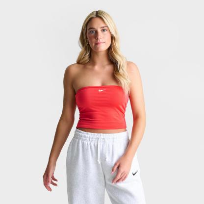 Women's Nike Sportswear Tube Top - Light Crimson/Sail