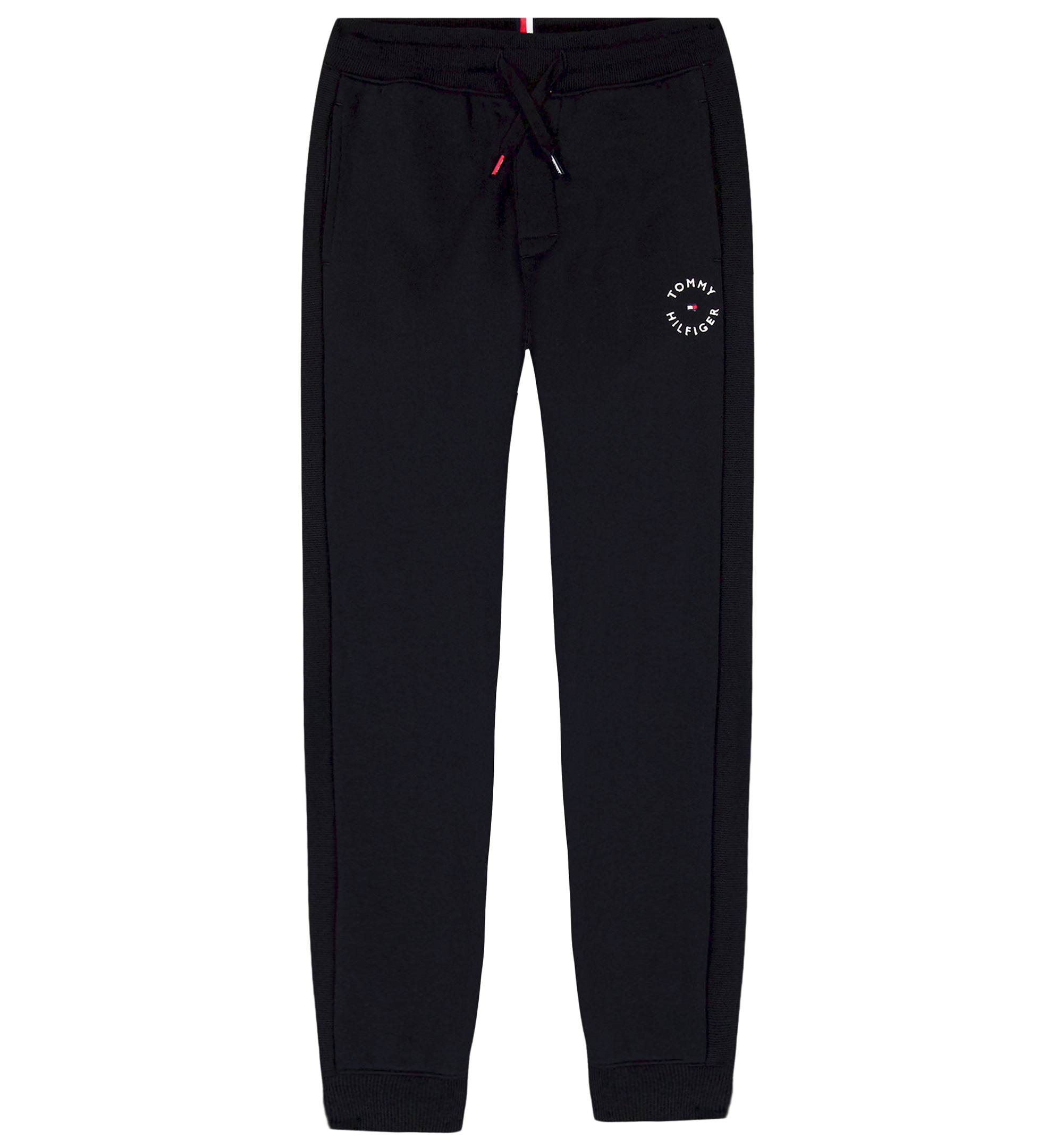Tommy Hilfiger Boys' 8-20 Logo Knit Jogger Pants - Black