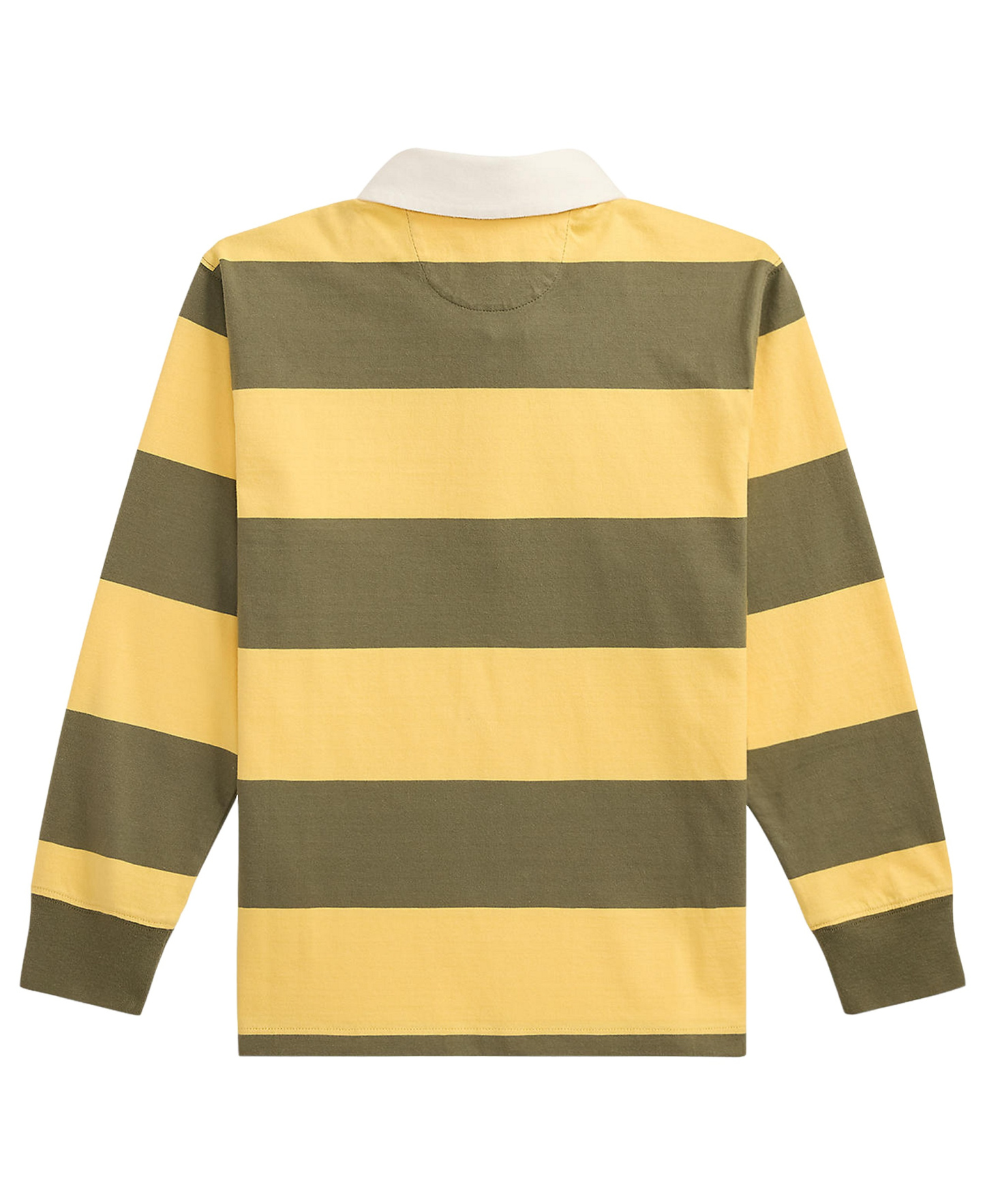 Polo Ralph Lauren Boys' 8-20 Iconic Long-Sleeve Rugby Shirt - Beach Yellow/Cruise Olive