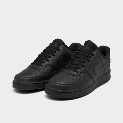 Men's Nike Court Vision Low Next Nature Casual Shoes - Black/Black
