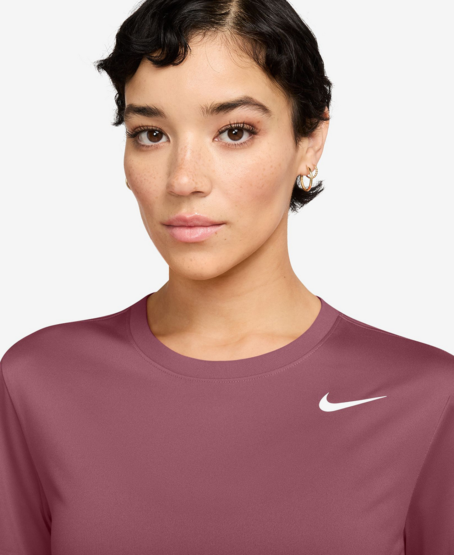 Nike Women's Dri-FIT T-Shirt - Pink Smoke/white