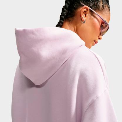Women's Nithtke Studio Fleece Medium-Weight Oversized Cropped Full-Zip Hoodie - Bleached Lilac/Sail
