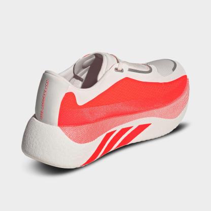 Women's adidas Hyperboost Edge Running Shoes - Part 2 - Hyper White/Solar Turbo/Solar Turbo - Back view