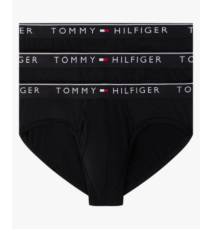 Tommy Hilfiger Men's 3-Pack Micro Moisture-Wicking Briefs Underwear Set - Black