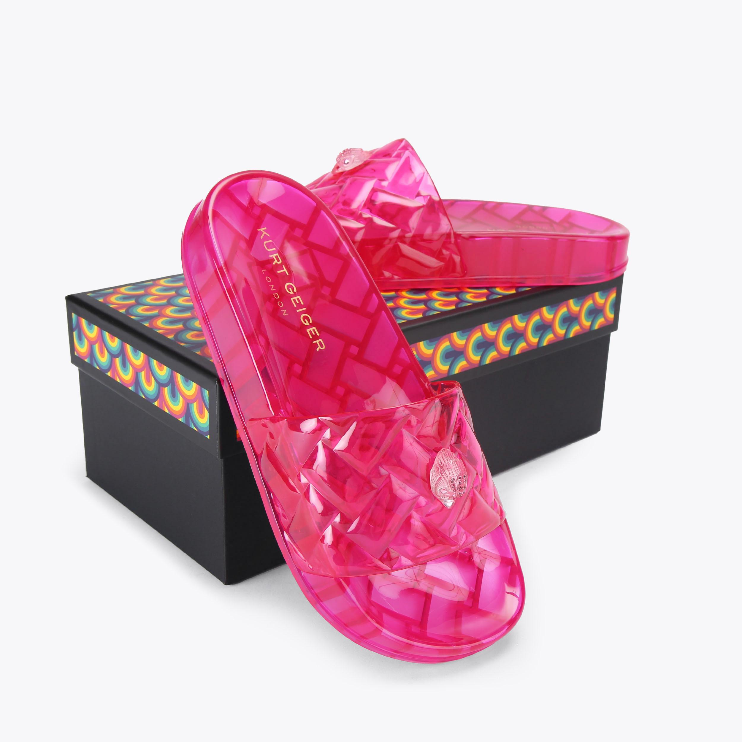 Kurt Geiger London Meena Jelly Slide - Pink - view 6