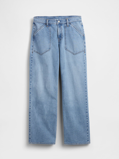 Low Rise '90s Loose Jeans - Medium indigo wash