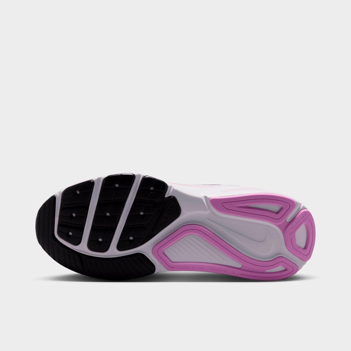 Women's Nithtke Structure 26 Running Shoes - White/Bleached Lilac/Light Magenta/Black - Bottom view