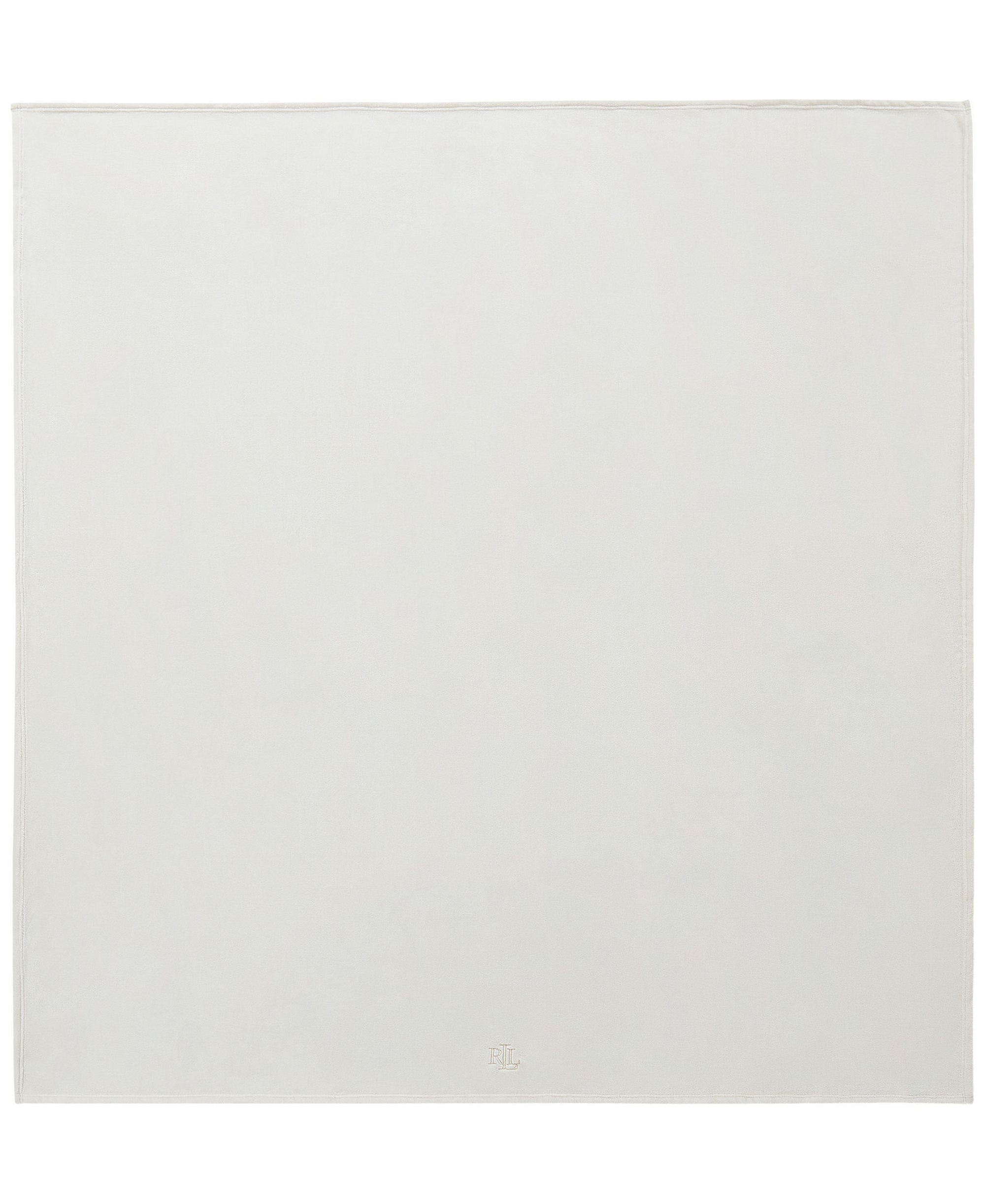 Lauren Ralph Lauren Micromink Plush Blanket, Twin - Cream