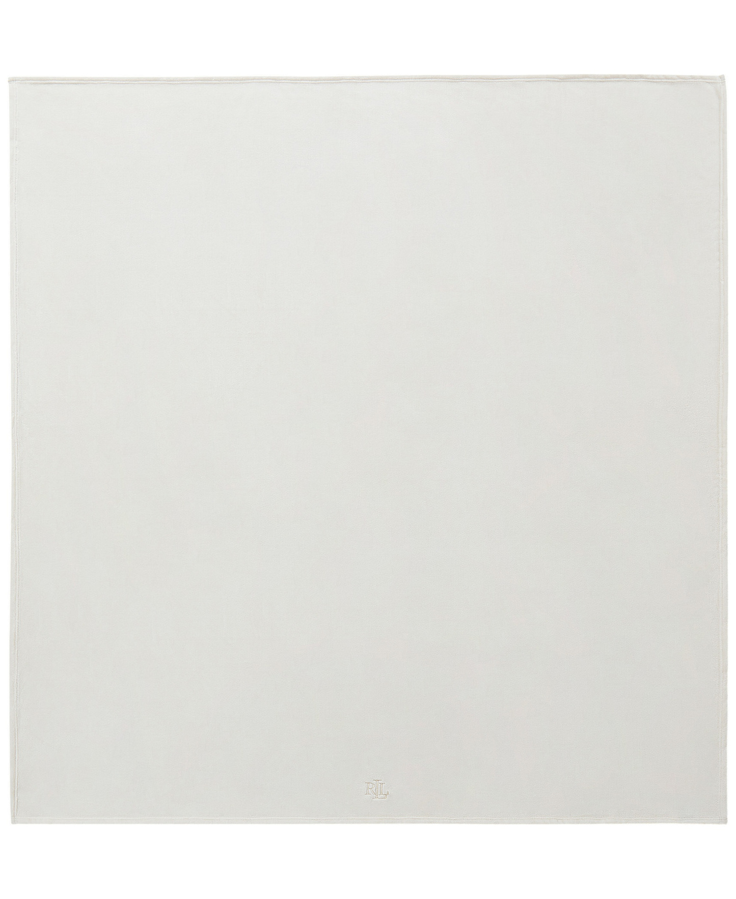 Lauren Ralph Lauren Micromink Plush Blanket, Twin - Cream