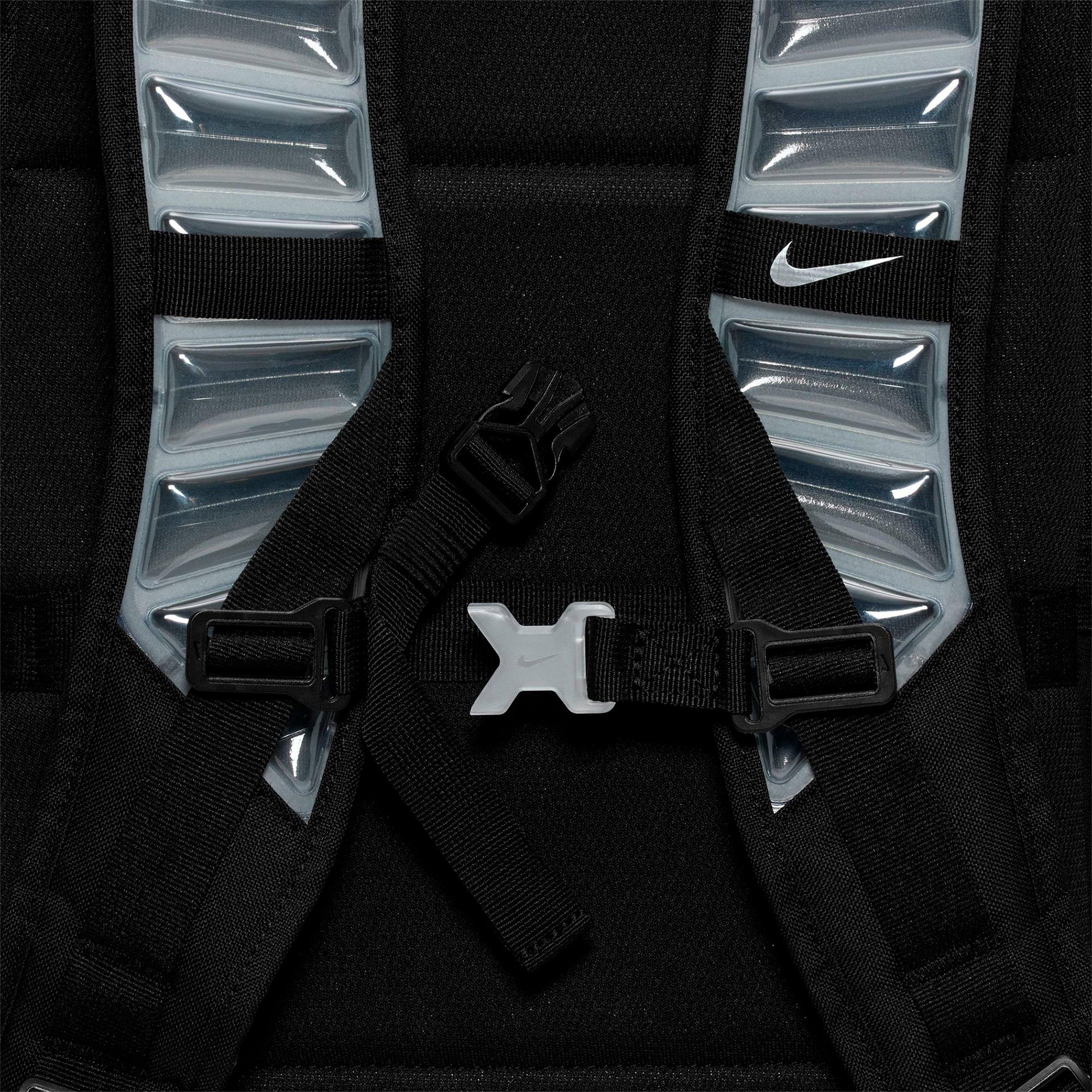 Nithtke Varsity Hoops Elite Backpack (32L) - Black/Black/Metallic Silver