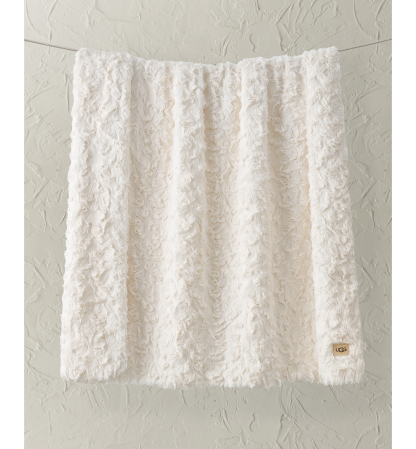 UGG® Adalee Faux Fur Throw, 50" x 70" - Natural
