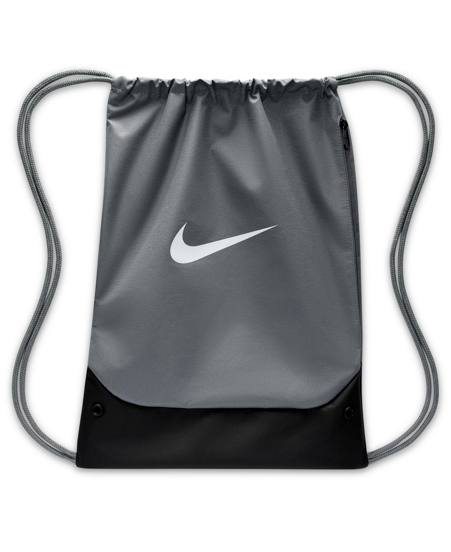 Nike Brasilia Drawstring Bag (18L) - Smoke Gray/Black