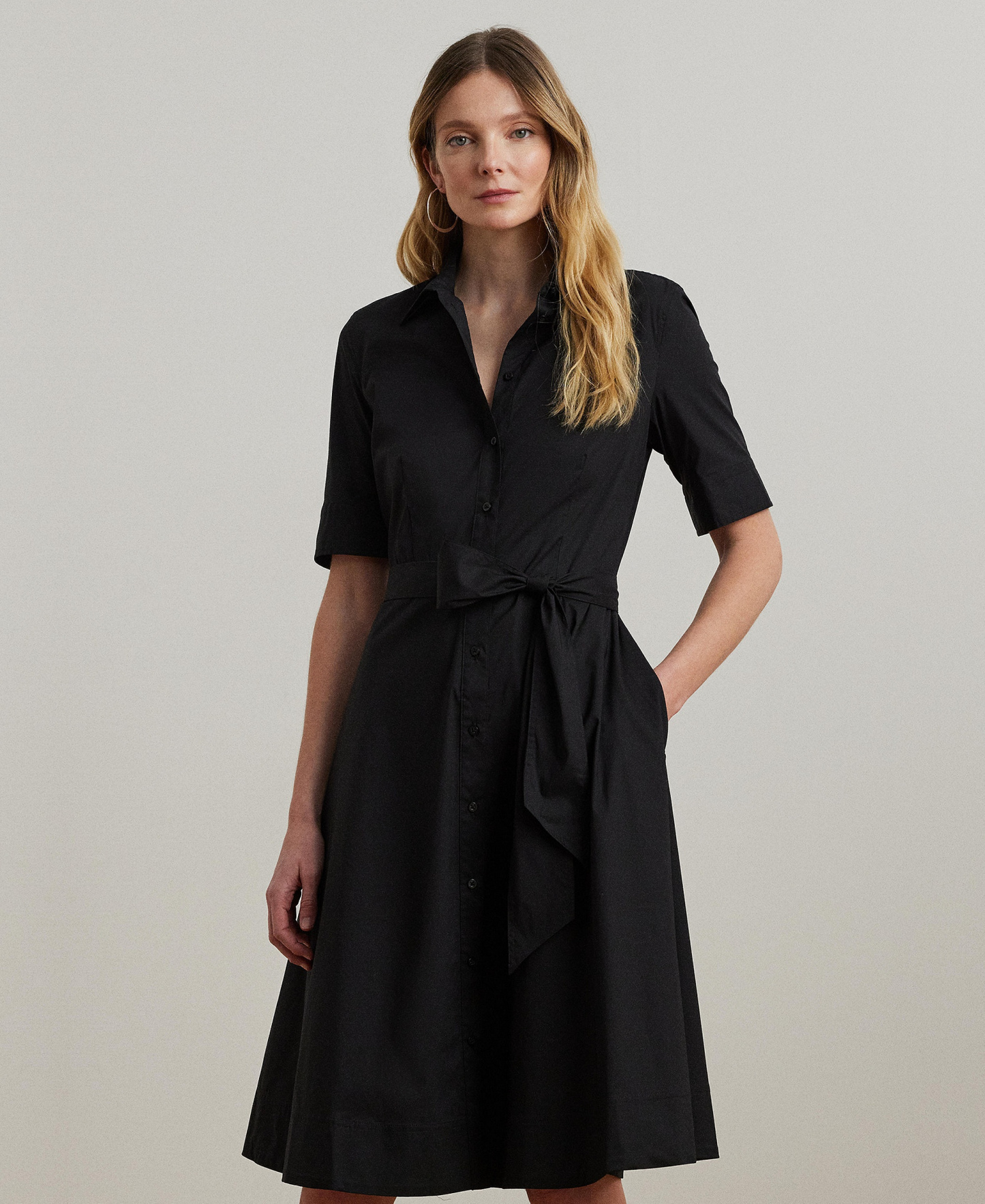 Lauren Ralph Lauren Women's Cotton Shirtdress - Polo Black