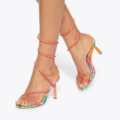 Kurt Geiger London Spiral Asymmetric Heel - Pink - view 2