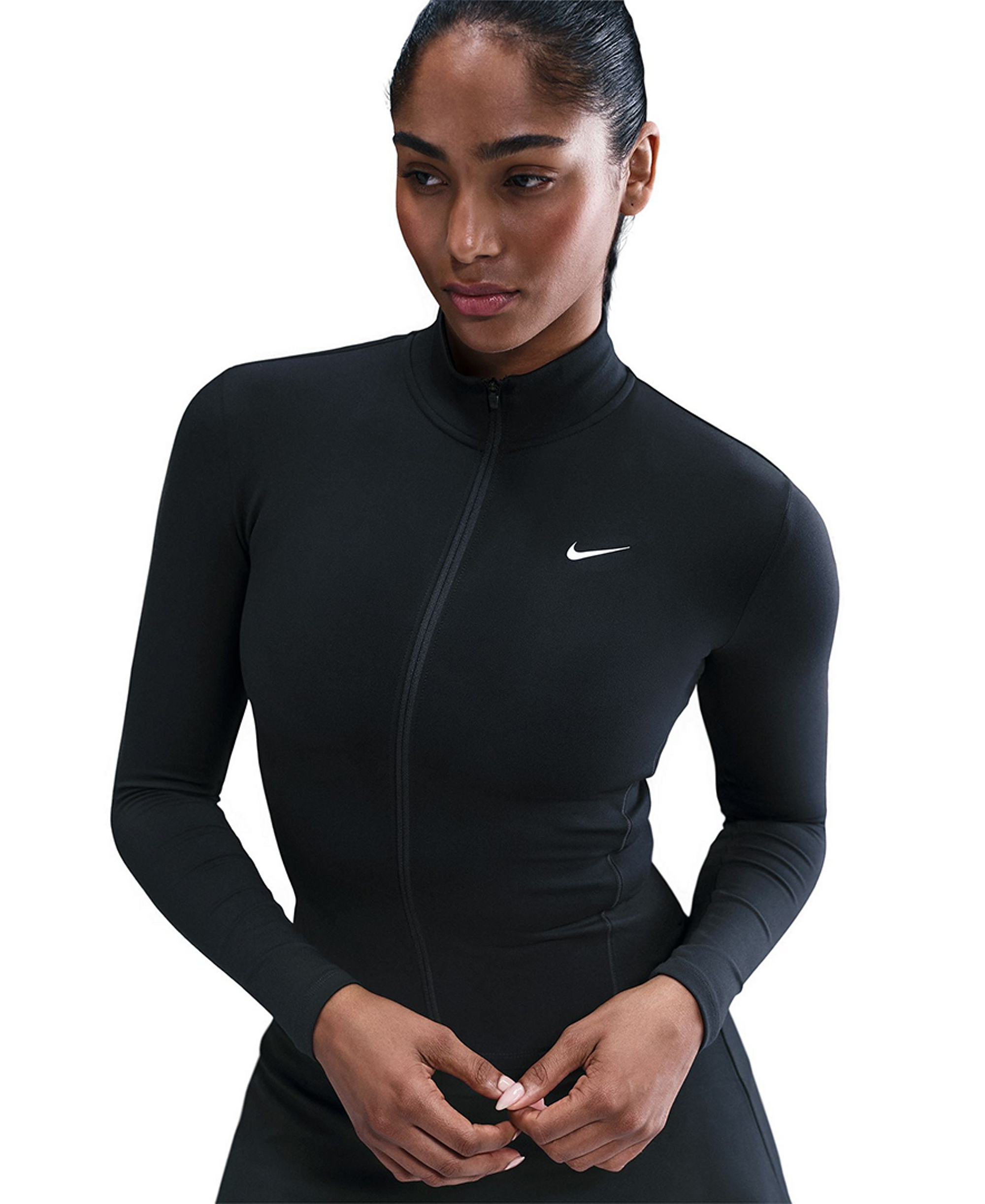 Nike Women's Fitted Full-Zip Jacket - Black/white