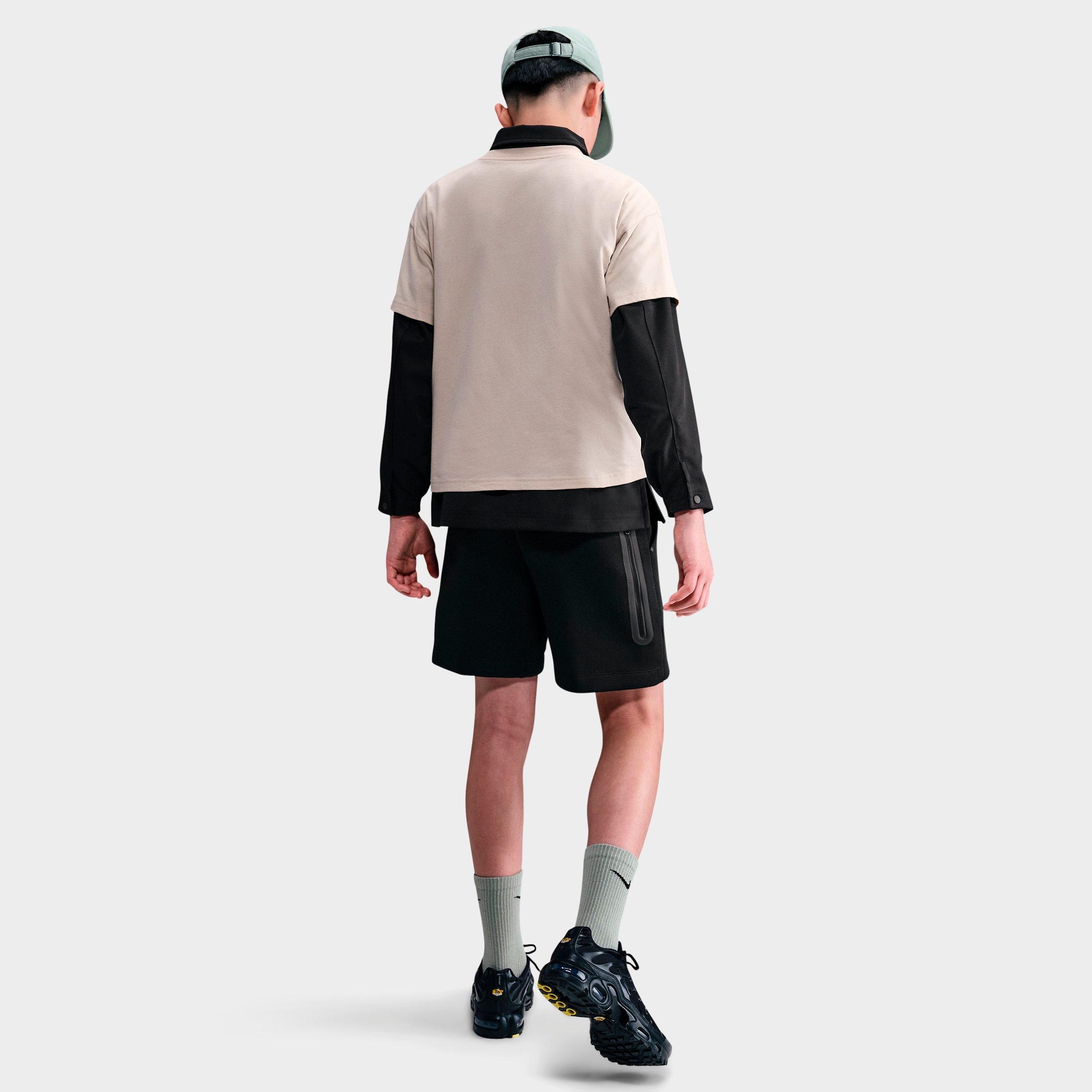 Boys' Big Kids' Nithtke Sportswear Tech Fleece Shorts - Black/Black