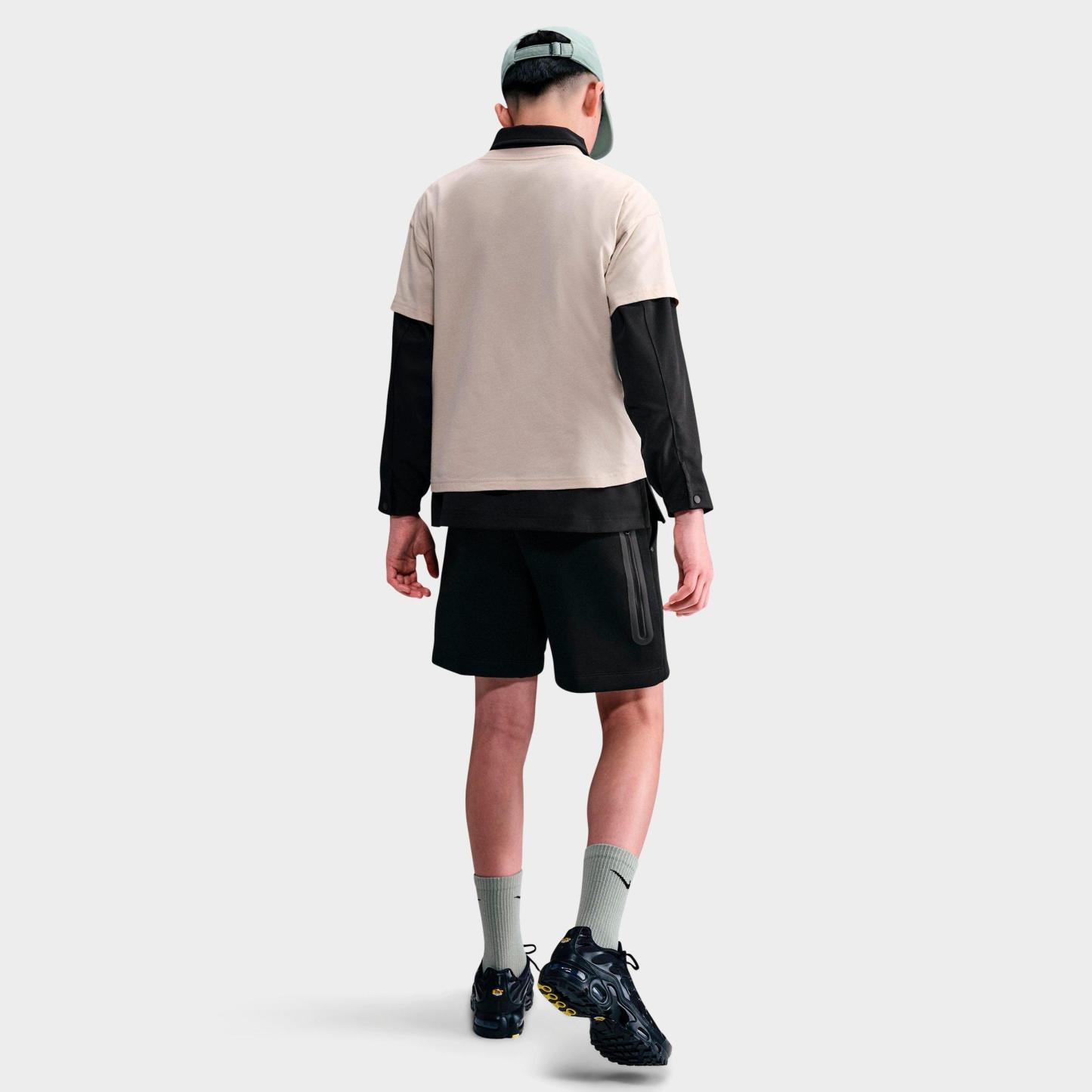 Boys' Big Kids' Nithtke Sportswear Tech Fleece Shorts - Black/Black