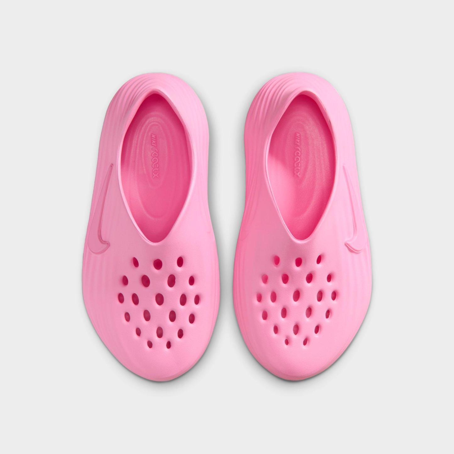 Big Kids' Nithtke ReactX Rejuven8 Recovery Casual Shoes - Pink Rise - Top view