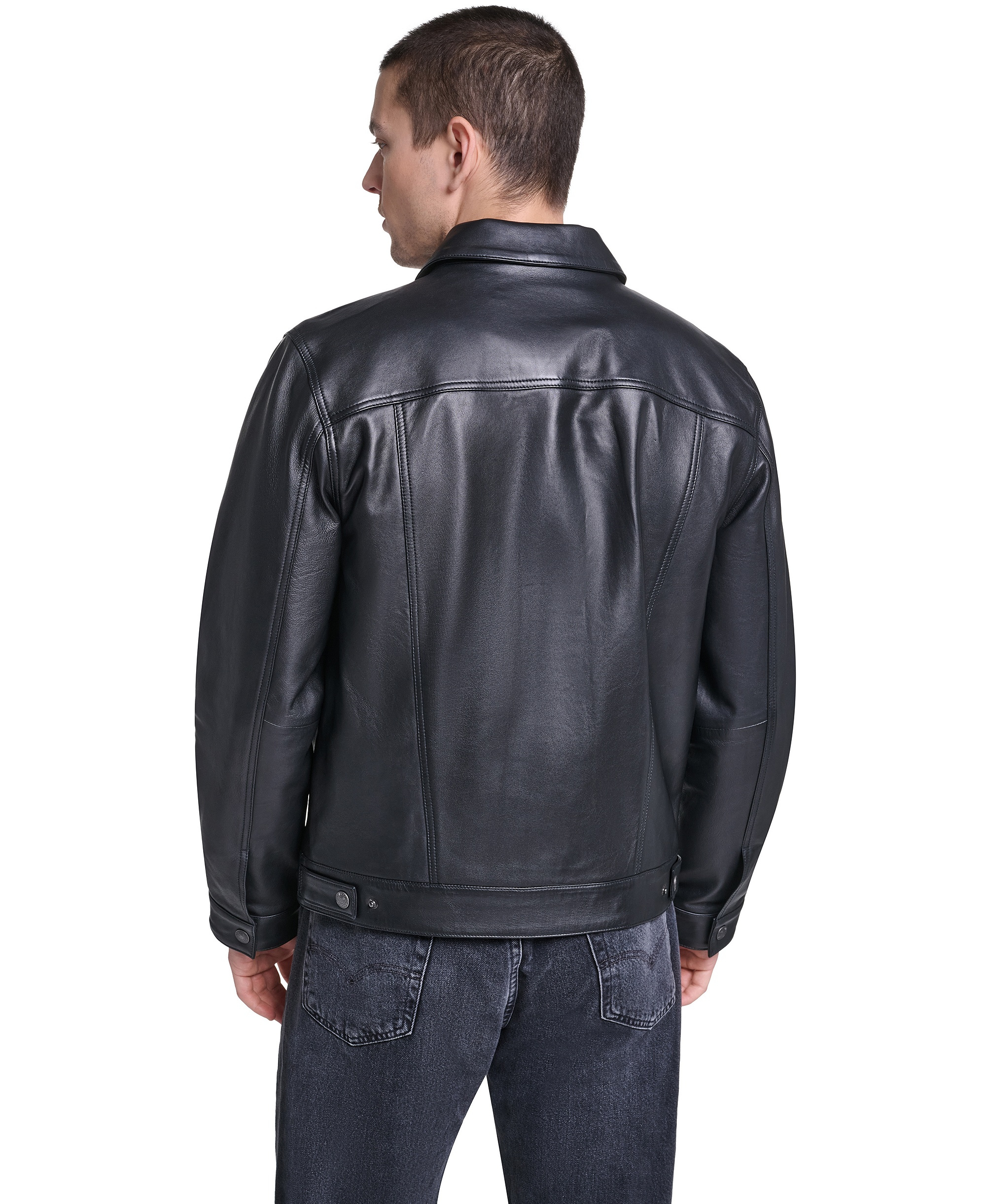 Levi's Men's Promo Laydown Collar Trucker Jacket - Black