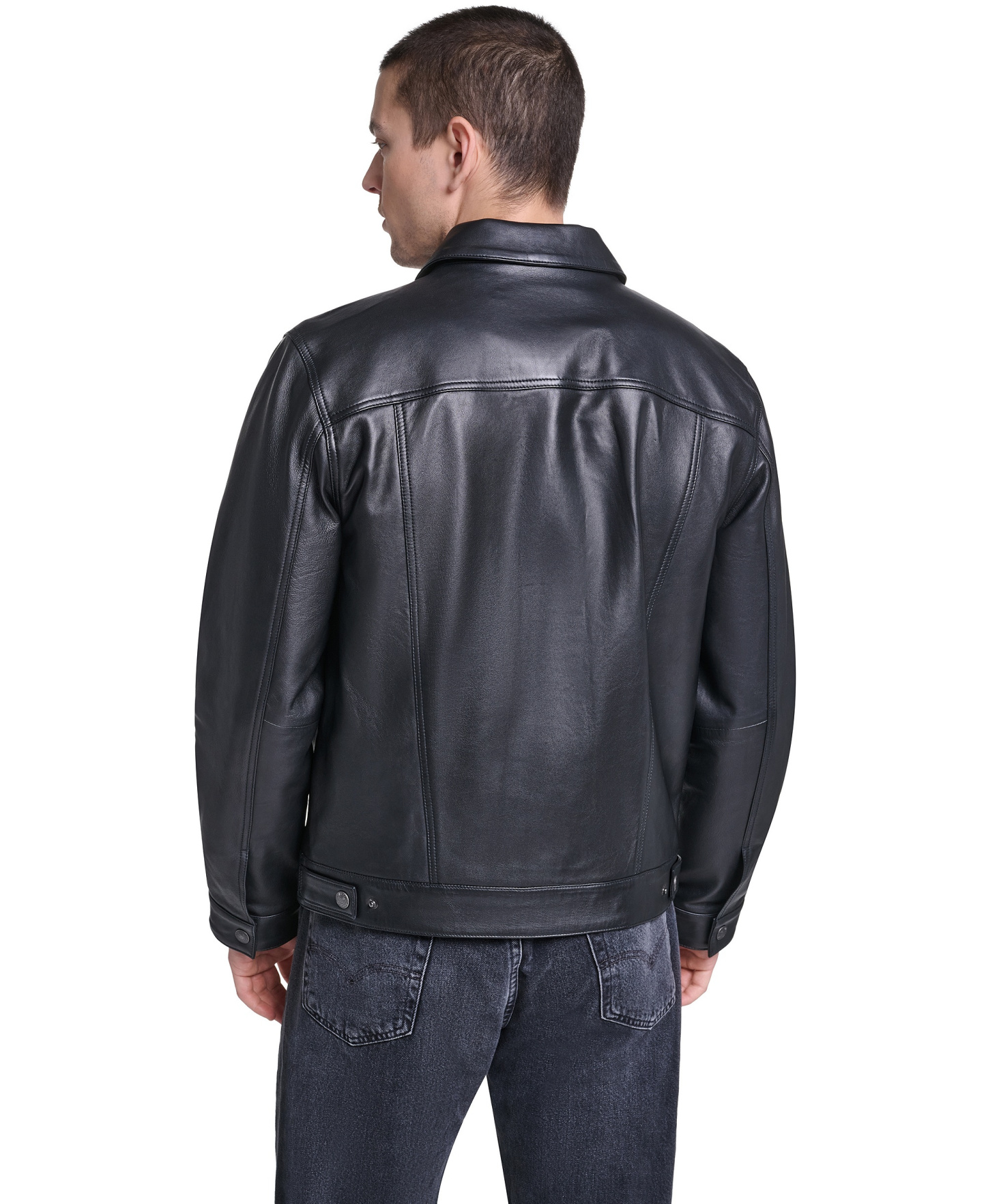 Levi's Men's Promo Laydown Collar Trucker Jacket - Black