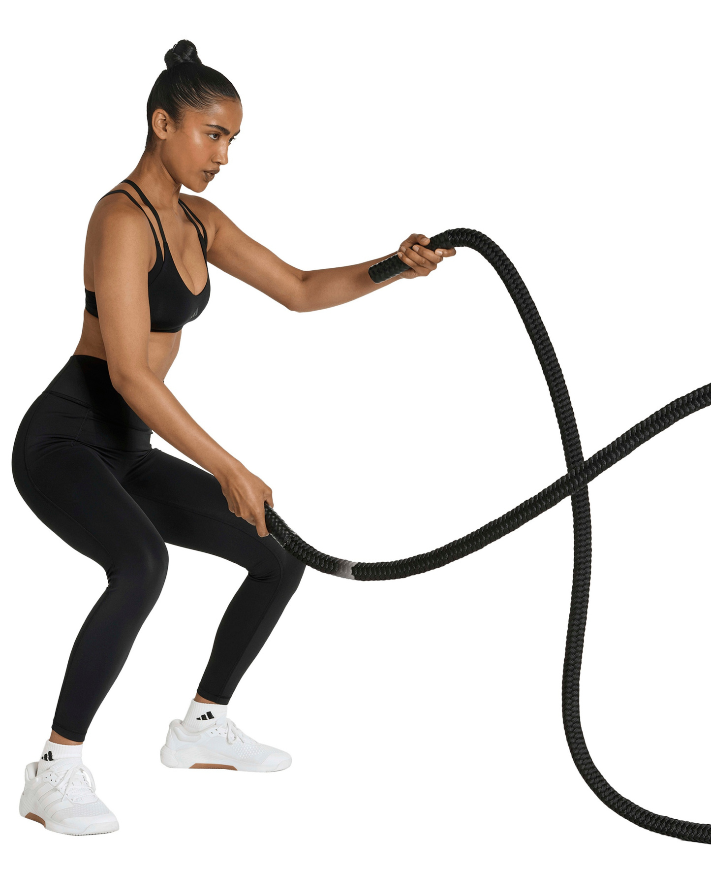 adidas Women's Optime Workout Strappy Light Support Training Bra - Black